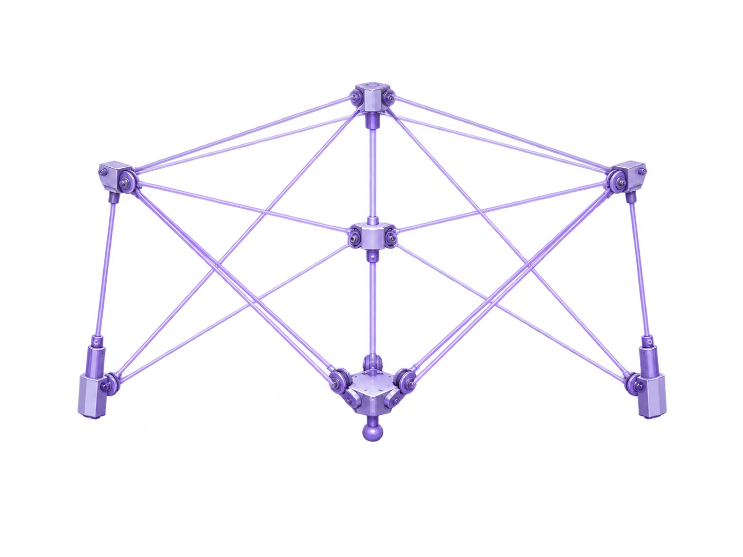 Cable-driven robot mechanism and configuration illustration